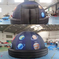 Expédition rapide planétarium astronomie planète tente gonflable géante gonflable mobile planétarium dôme tente avec ventilateur