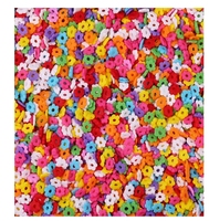 Prix de gros Confettis comestibles Sprinkles Dessert Décoration Dragées Sprinkles Arc-en-ciel Mini Rond Espagnol Sliced Sugar Sprinkles
