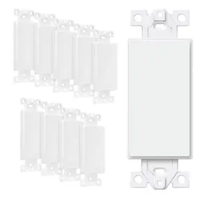 Adaptador de inserción en blanco para placas de pared, Material de PC, tipo US