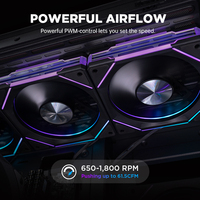 ARGB 5V 3-pin et 4-pin PWM Silent Computer Fan CPU Fan 120mm case Cooler Fan PC