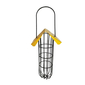Support métallique en fer pour jardin Distributeur automatique d'aliments pour oiseaux en forme de boule de suif suspendu Mangeoire pour oiseaux sauvages d'extérieur - Product Image 4