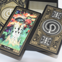 Vente en gros de jeux de cartes Oracle personnalisés, cartes de tarot, cartes de jeu en papier avec impression d'affirmations motivantes et inspirantes, guide, KMS
