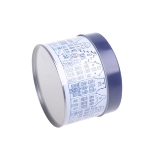 Petite boîte de conserve à biscuits ronde en métal <span class=keywords><strong>Biscuit</strong></span> Conteneur en étain Vente directe d'usine - Product Image 3