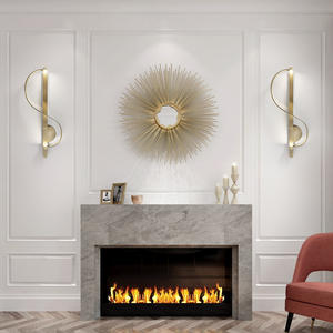 Applique murale en cuivre de style nordique pour salon, chambre à coucher, art minimaliste, chambre à coucher, musique de fond, note créative, design de salle d'exposition - Product Image 3