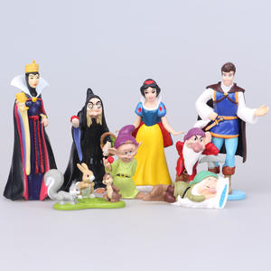 Ensemble de figurines de conte de fées en 8 pièces, best-seller, Blanche-Neige, nains, sorcière, prince, <span class=keywords><strong>reine</strong></span>, mini décoration de gâteau - Product Image 4