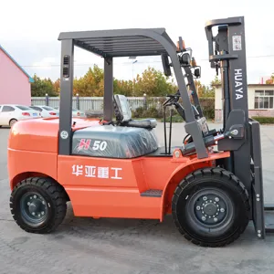 HUAYA 3 ton 5 ton diesel forklift with fork positioner and side shifter diesel forklift with Euro5/EPA