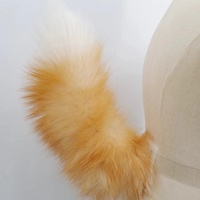 Queue de renard en fourrure pour cosplay avec ceinture réglable, accessoire de costume Kawaii
