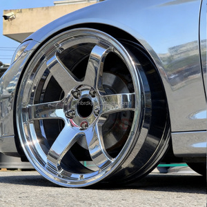 ล้ออัลลอยด์ฟอร์จ Chrome <span class=keywords><strong>TE37</strong></span> ขนาด 17 18 19 20 นิ้ว 5x120 5x112 5x114.3 สำหรับ BMW Mercedes Audi Porsche Subaru Mazda - Product Image 4
