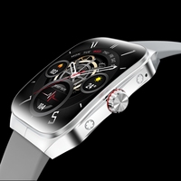 HK80 montre intelligente pour hommes femmes BT appel Fitness Tracker Sport caractéristiques calendrier carré boussole fréquence cardiaque/pression artérielle/oxygène
