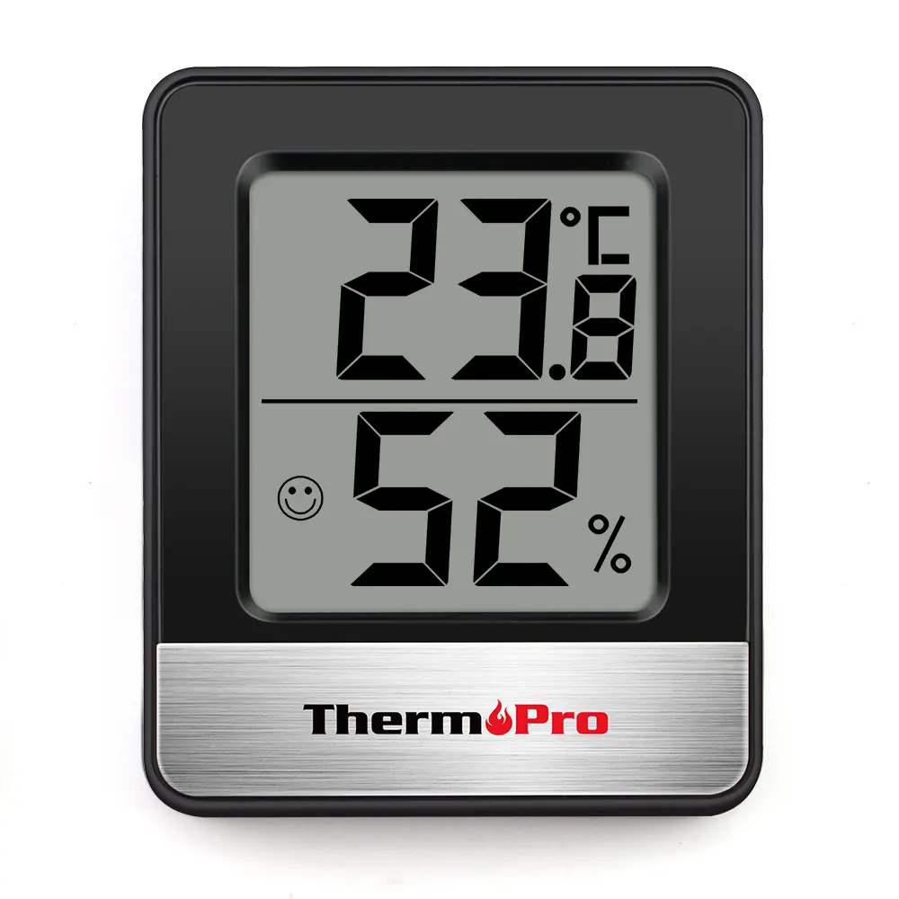 ThermoPro TP49 Termometer Kelembaban dan Suhu Bayi, Higrometer Digital untuk Kamar Mandi