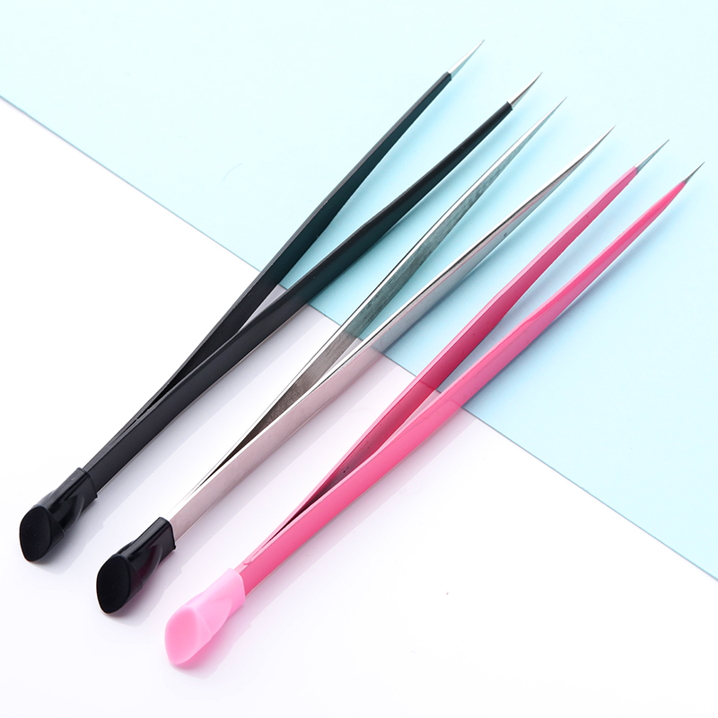 Горячая Распродажа, Профессиональный пинцет для ногтей из нержавеющей стали, 5 шт./компл., аксессуары для маникюра, инструменты для маникюра, оптовая продажа