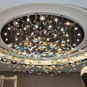 Lámpara de araña de iluminación, mesa de comedor <span class=keywords><strong>rectangular</strong></span> moderna, lámpara de araña <span class=keywords><strong>LED</strong></span> de cristal de Murano ámbar, luces colgantes de techo para <span class=keywords><strong>cocina</strong></span> casera - Product Image 4