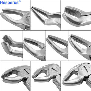 Mesin pengangkat gigi Universal, instrumen mulut baja Tungsten Universal forsep ekstraksi gigi 10 buah - Product Image 5