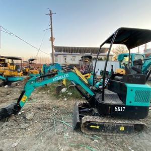 Mini-excavatrice sur chenilles hydraulique d'occasion Kobelco SK17 de 1,7 tonne, durable et la plus vendue, d'origine japonaise, pour usage agricole et domestique - Product Image 2