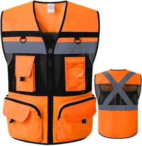 سترات أمان عاكسة ملونة عالية الوضوح للعمال، متوفرة في المخزون، بأسعار مصنع رخيصة وكمية طلب منخفضة، قابلة للتخصيص - Product Image 4