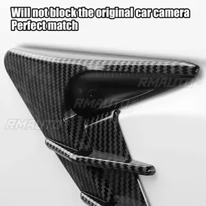 2 piezas de cubiertas para paneles laterales de coche, alerones, cubiertas antipolvo y protectores de cámara para Tesla Model 3 Y 2021-2023, para decoración y modificación - Product Image 2