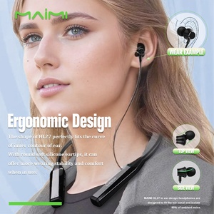 Écouteurs sans fil à tour de cou avec autonomie de 160 heures, batterie de 800 mAh, 365 jours en veille, <span class=keywords><strong>casque</strong></span> sportif pour la course à pied - Product Image 4