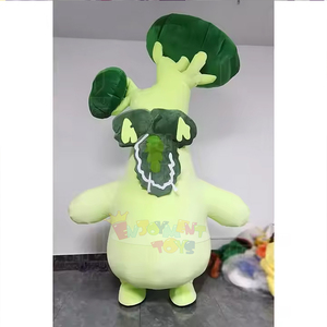 Costume Gonfiabile da Mascotte Broccoli per Adulti - Unisex, per Eventi di Promozione Alimentare con Ventilatore - Product Image 1