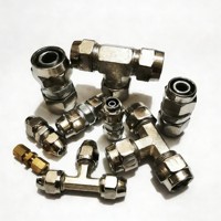 Nouvelle raccord rapide pneumatique en laiton pour camion, réducteur double tête, raccord en T traversant, haute performance pour tube en nylon
