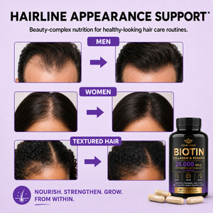 Suplemento de Biotina al por Mayor, Certificado GMPC e ISO, Sin OMG, Nutre el Cabello, la Piel y las Uñas, Apoyo Nutricional, Cápsulas de Colágeno y Queratina - Product Image 6