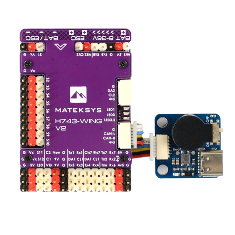 Контроллер полета Mateksys H743-WING V3 STM32H743VIT6 ICM42688P для Радиоуправляемый Дрон аксессуары