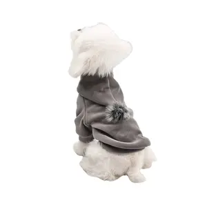 Зимняя теплая мягкая одежда, одежда для маленьких собак, толстовка с капюшоном, куртка с капюшоном для собак