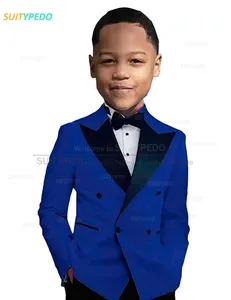 Ensemble de <span class=keywords><strong>costume</strong></span> pour garçon à revers tendance, <span class=keywords><strong>costume</strong></span> formel pour fête d'anniversaire d'enfants, <span class=keywords><strong>costume</strong></span> de scène pour enfants, pantalon de smoking 2 pièces - Product Image 5