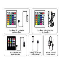 Vente Flash : Kit WiFi Tuya 24 touches, contrôle via application et télécommande, synchronisation musicale, bande LED intelligente RGB 5050 de 5M/10M, IP65, garantie 1 an