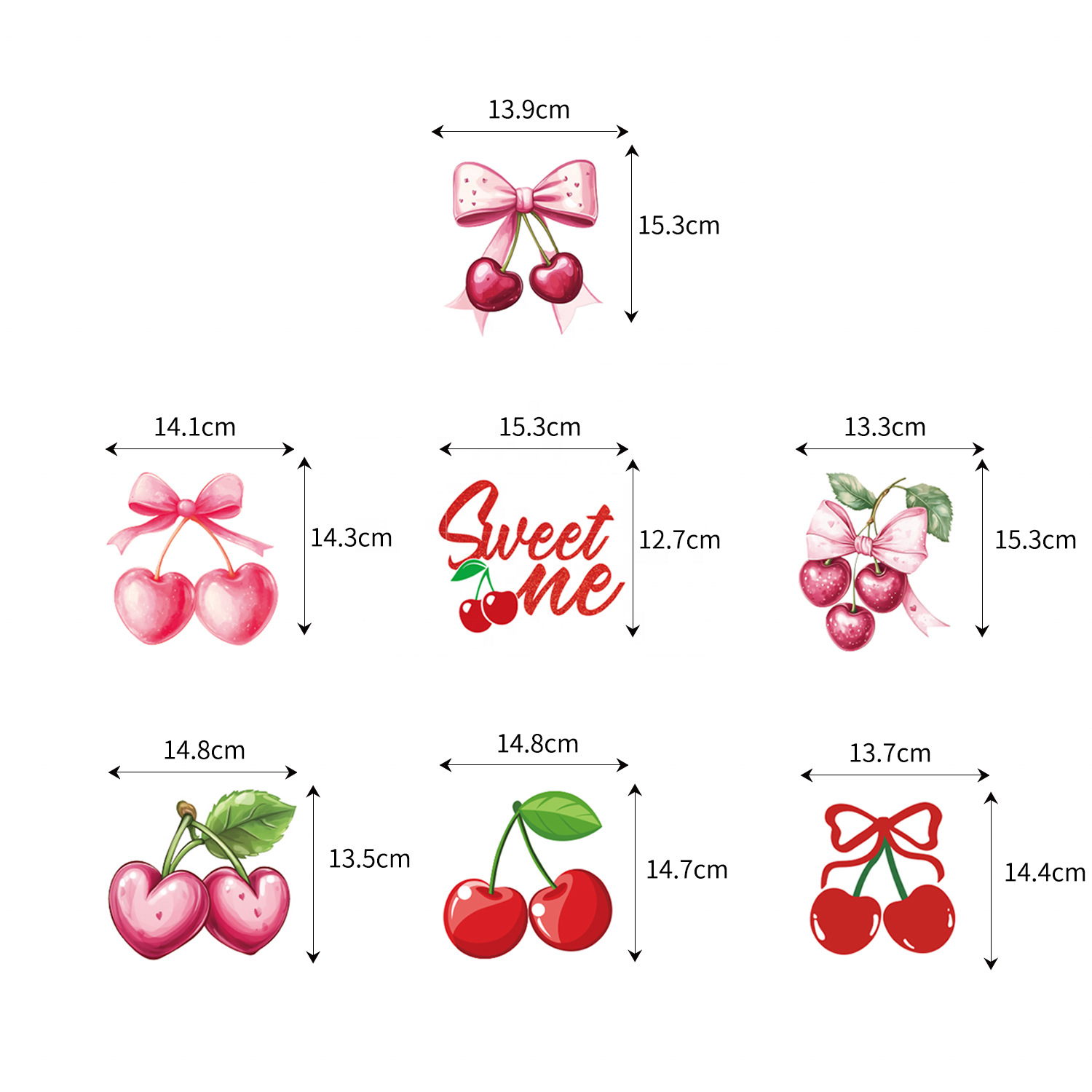 7pcs Cherry spiral