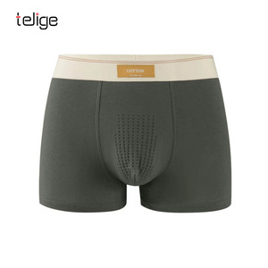 Calzoncillos de algodón a rayas de cintura media para hombre, pantalones de esquina cuadrados sueltos sin costuras para hombre, calzoncillos de algodón para hombre - Product Image 3
