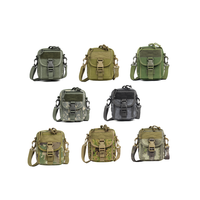 Riñonera de nailon de alta calidad para exteriores, bolsa de hombro con eslinga táctica deportiva impermeable de emergencia Molle, tamaño Universal