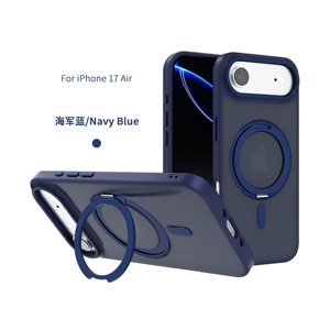 Chống sốc <span class=keywords><strong>TPU</strong></span> PC <span class=keywords><strong>Bumper</strong></span> 360 xoay chủ không dây sạc điện thoại trường hợp bìa cho Iphone 17 16 15 - Product Image 5