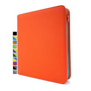 Classeur de cartes en cuir PU à 12 pochettes de 2 pouces avec fermeture éclair, design personnalisé pour Magic Gathering, <span class=keywords><strong>Yu</strong></span>-<span class=keywords><strong>Gi</strong></span>-<span class=keywords><strong>Oh</strong></span>, album TCG pratique pour les voyages - Product Image 2