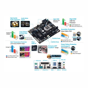 Brand New H81M S2PH LGA1150 Dual Channel DDR3 RAM <b>M</b>.<b>2</b> <b>SSD</b> ATX Gaming Motherboard H81 Motherboard H81 Motherboards H81 Desktop - Product Image 3