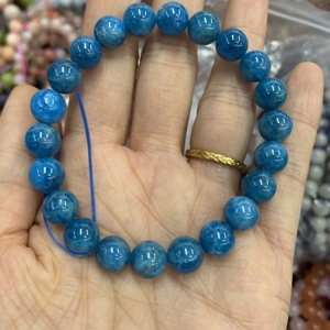 กำไลข้อมือ2023ลูกปัดหินธรรมชาติ Lapis Lazuli prehnite สร้อยข้อมือผู้หญิงปรับได้ใหม่ขายส่ง - Product Image 5