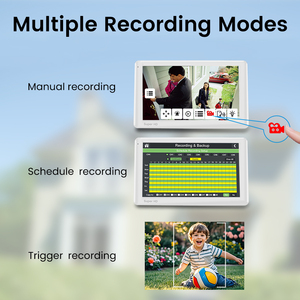 Trang chủ An ninh Hệ thống Camera 3MP máy ảnh 10.1 "Màn hình cảm ứng màn hình hai chiều âm thanh ghi âm cục bộ thẻ SD HDD tầm nhìn ban đêm - Product Image 3