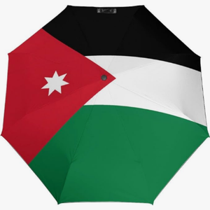 Parapluie pliant entièrement automatique de haute qualité <span class=keywords><strong>Jordan</strong></span> Reliable Nice Travel Partner, série de drapeaux à thème national, parapluie classique - Product Image 1