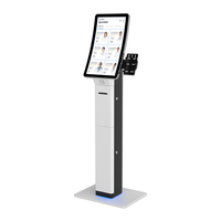Terminal de Pago WIFI R1500 MHY con Pantalla Táctil Curva de 23.6 Pulgadas, Impresora de 58 mm, Escaneo de Códigos QR, Reconocimiento Facial, Cámara, SDK