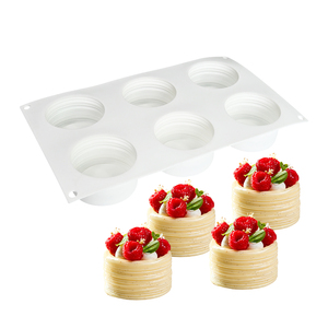 Molde de Silicona para Pastel, Molde Antiadherente para Postres, Bandeja para Hornear, Molde Individual para Ramequín, para Pastel de Queso y Mousse - Product Image 5