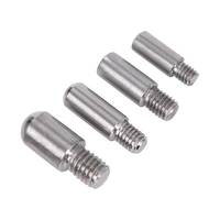 Vis de support d'étagère antidérapantes en acier inoxydable 304, goujons de panneau, accessoires pour présentoirs, vis à filetage simple, goujon fileté