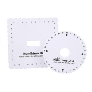 XuQian de alta calidad redondo cuadrado <span class=keywords><strong>Kumihimo</strong></span> <span class=keywords><strong>disco</strong></span> trenzado discos conjunto - Product Image 4