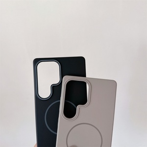 Official Original Type High Quality Skin Touch Feeling Slim <b>PC</b> Phone Case for Samsung S25 Ultra S24 S23 <b>Wireless</b> Charging - Product Image 5