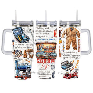 Gobelet de mécanicien de 40oz personnalisé <span class=keywords><strong>tasse</strong></span> à café isolée en métal <span class=keywords><strong>tasse</strong></span> de voiture de voyage avec poignée cadeau d'anniversaire de noël pour <span class=keywords><strong>papa</strong></span> homme - Product Image 2