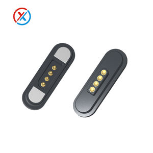 Paso de carga de resorte Pogo Pin chapado en oro 2,8mm 5V2A Carga de energía Conector magnético de 4 pines - Product Image 4