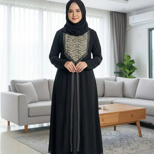 Abaya à paillettes pour femmes, robe musulmane, robe islamique pour femmes musulmanes pour le Ramadan et l'Aïd - Product Image 1