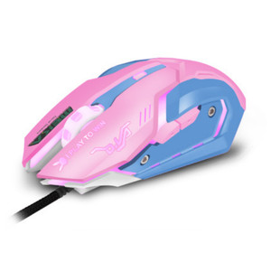 Mouse Gamer <span class=keywords><strong>Overwatch</strong></span> D.Va Pink Reaper Mercy Genji, Electrónico, Recargable por USB, con Cable, para Juegos y Oficina - Product Image 1