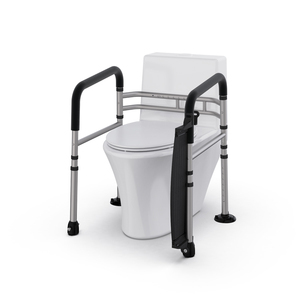 Складной Регулируемый рельс для унитаза, с подставкой для ног - Product Image 2