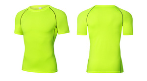 Camiseta Deportiva de Compresión de Alta Calidad para Hombre, Ajustada, de Secado Rápido, Elástica, de Manga Corta, Transpirable y que Absorbe la Humedad - Product Image 6