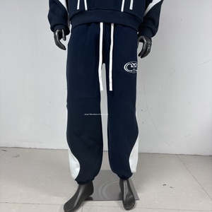 PT1275 <span class=keywords><strong>Pantalon</strong></span> de survêtement à revers pour hommes <span class=keywords><strong>Pantalon</strong></span> de survêtement de haute qualité à bas quantité minimale de commande OEM personnalisé 350 g/m² <span class=keywords><strong>Pantalon</strong></span> de survêtement pour hommes <span class=keywords><strong>Pantalon</strong></span> épissé en molleton de coton - Product Image 4