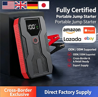 Démarreur d'urgence pour voiture, alimentation embarquée, booster de batterie 12V, kit de secours, éclairage, batterie externe FCC